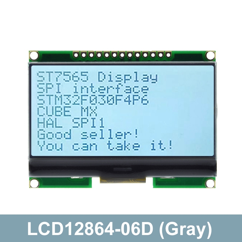 

TZT Lcd12864 12864-06D, 12864, ЖК-модуль, COG, с китайским шрифтом, матричный экран, интерфейс SPI