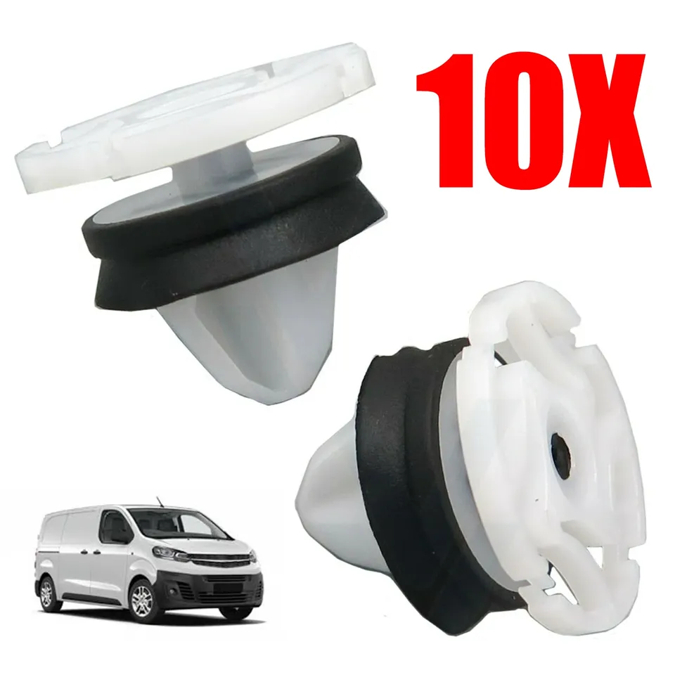 

10 шт. для Vauxhall Vivaro 10 мм отверстие для внутренней обшивки двери автомобиля, фиксаторы для карт, зажимы для крепления набивки 9345ZN 95508766