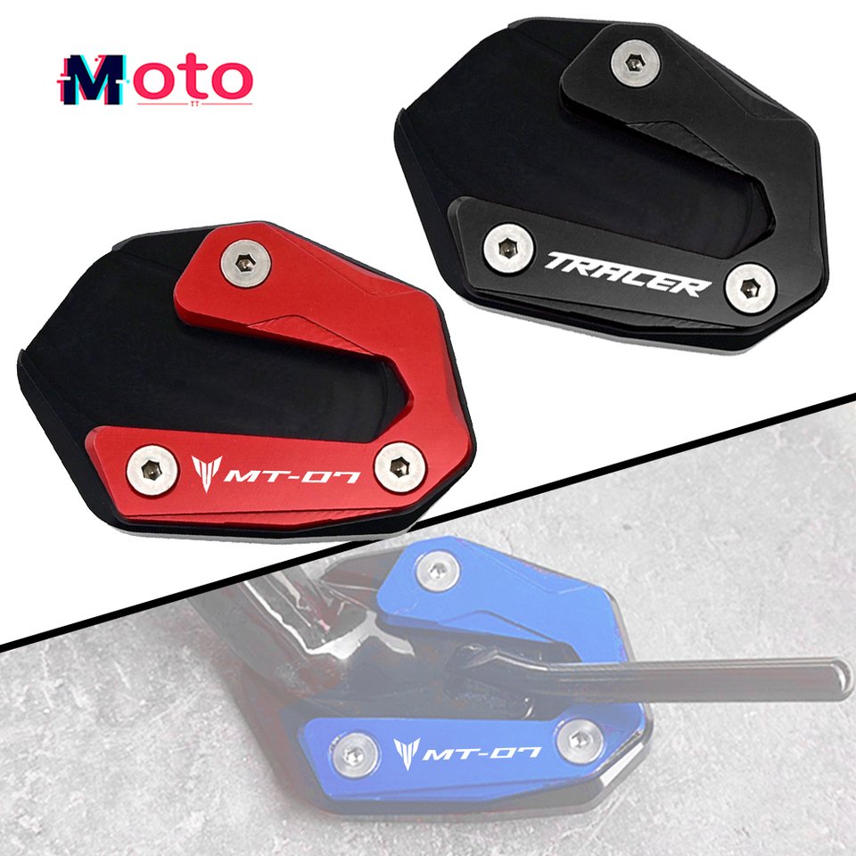 

Для YAMAHA MT07 MT-07 MT09 MT-09 TRACER9/7/GT TRACER 700/900/GT аксессуары для мотоциклов боковая подставка удлинитель Kickstand Enlarge Pad
