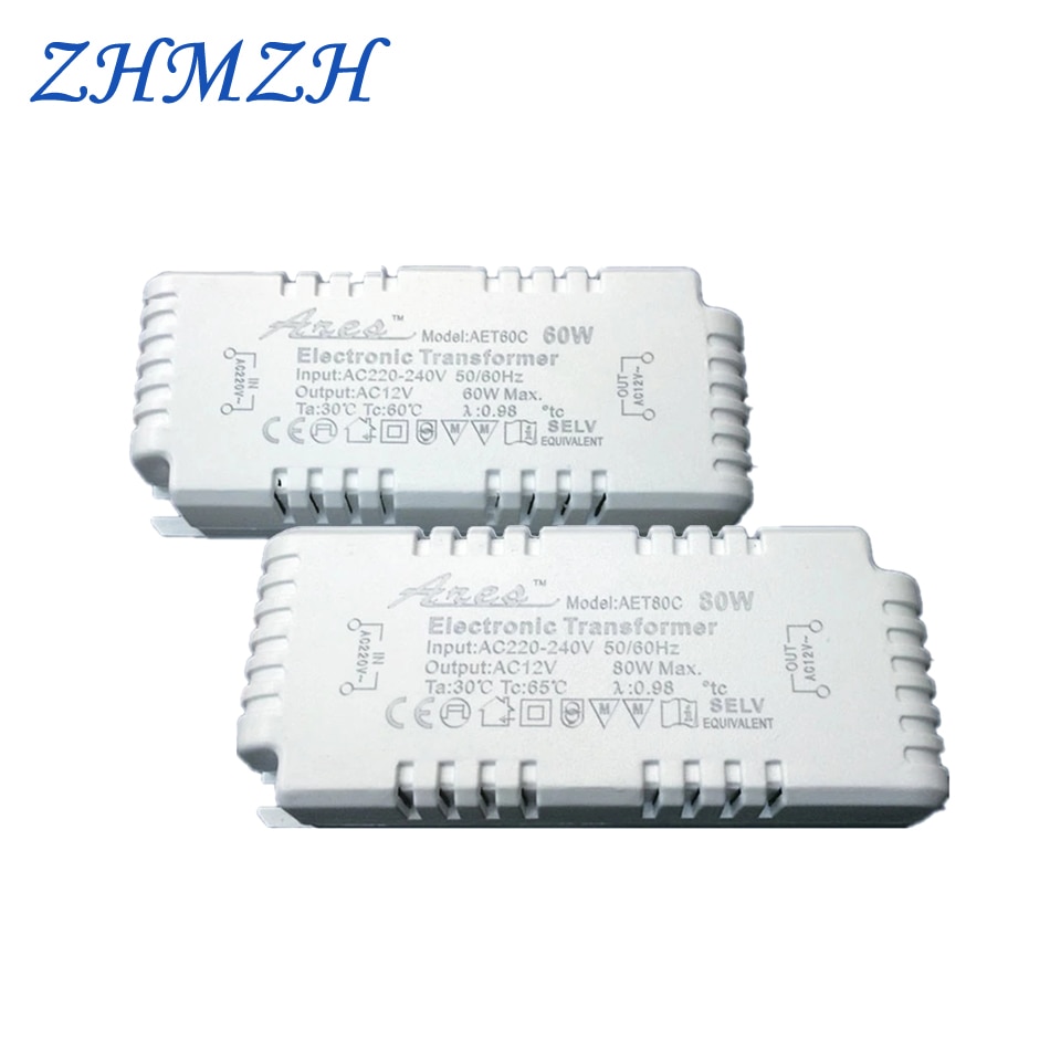 

Трансформатор ZHMZH 220В 12В для галогеновых ламп G4/G5.3 60Вт 80Вт 105Вт