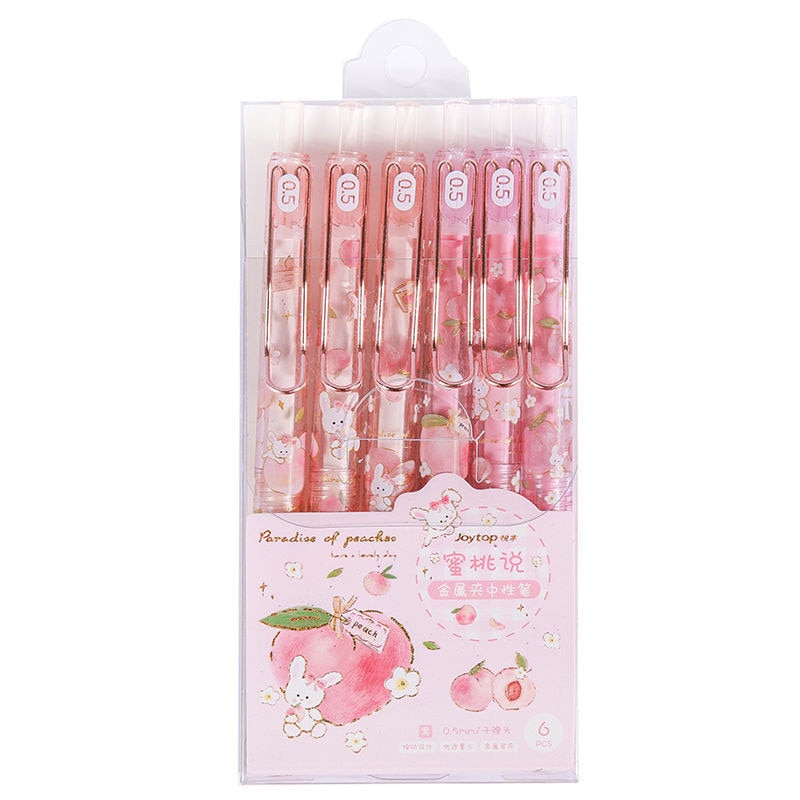 

Гелевые ручки Small Fresh Peach 0.5 мм, 6 шт.