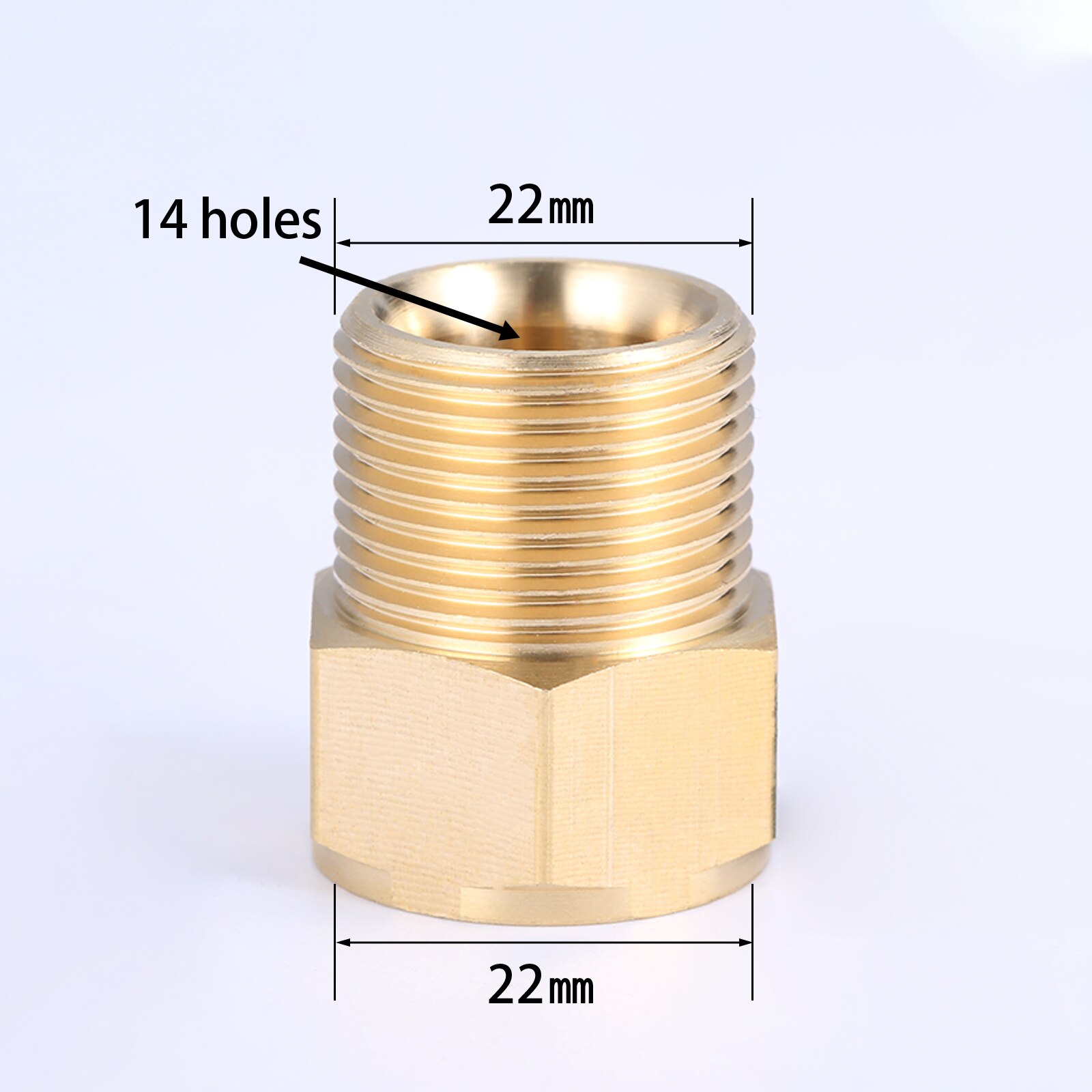 

Латунный соединитель M22 14/15 мм