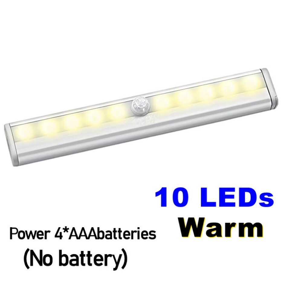 

UooKzz Светильник для шкафа с датчиком движения 6/10 LED