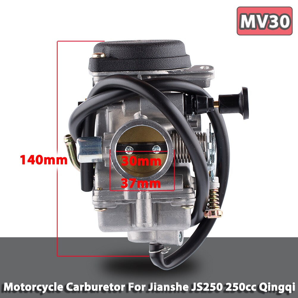 

Карбюратор 30 мм MV30 для JIANSHE QingQi 250 JS GXT 250 QM250GY ATV Quad Motercross, детали, ручной дроссель, КАРБЮРАТОР PD30