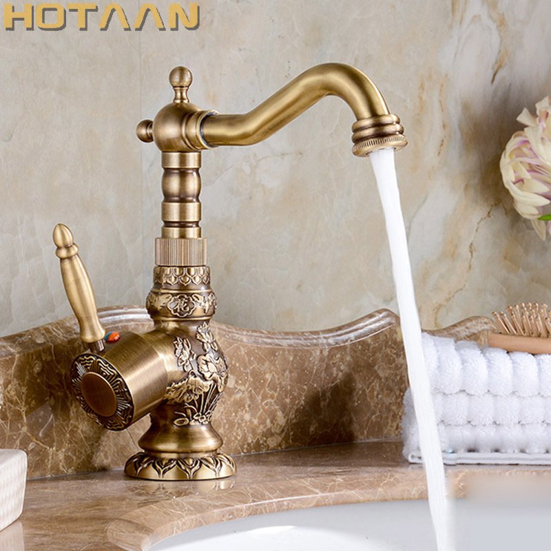 

Смеситель для раковины HOTAAN Античная бронза