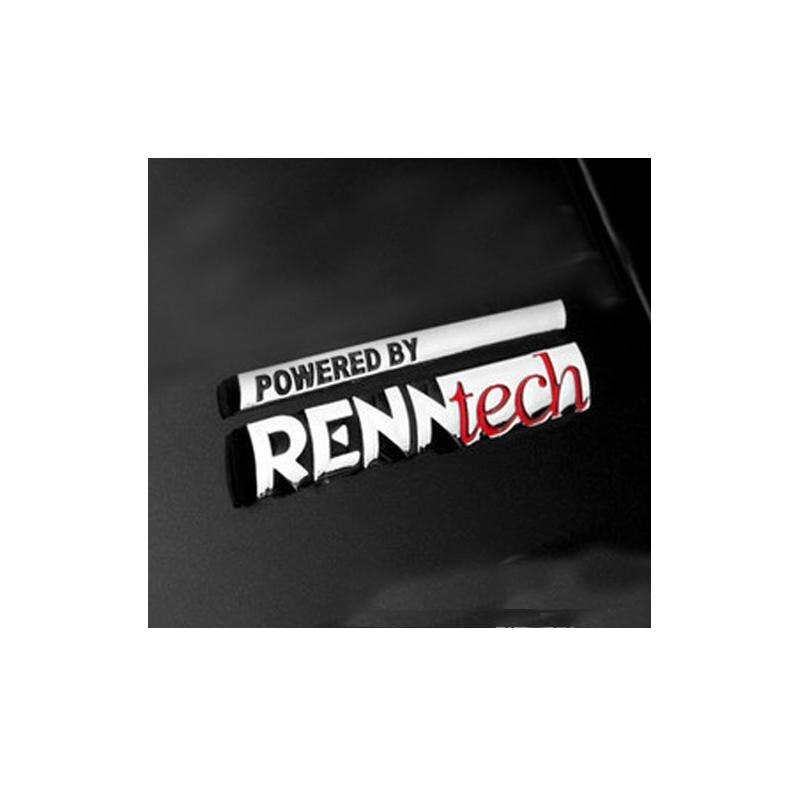

1 шт. металлический цинковый сплав POWERED BY RENNTECH, автомобильная наклейка, эмблема, значок автомобиля, эмблема, авто логотип