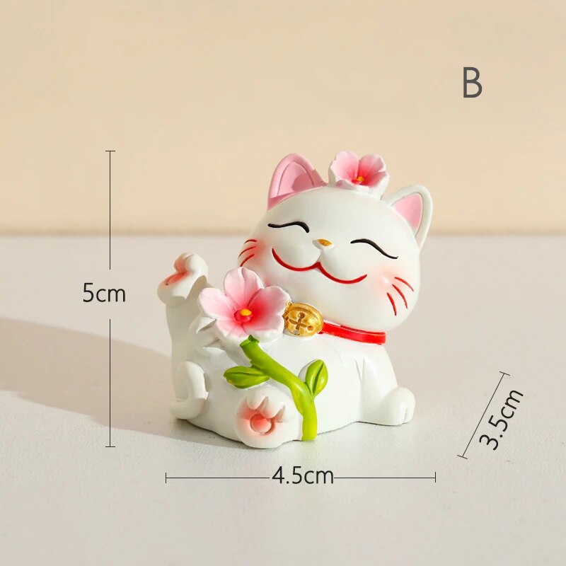 

Миниатюрная статуэтка Maneki Neko из смолы