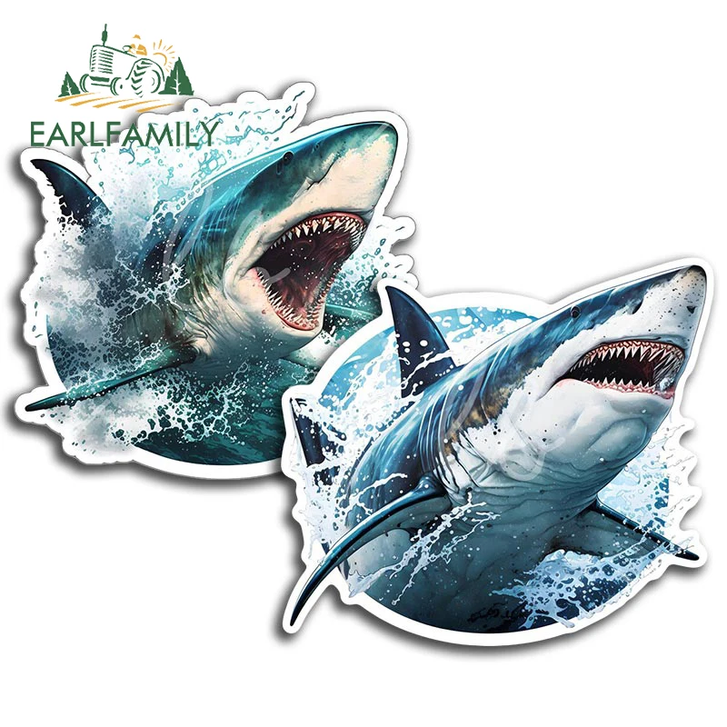 

EARLFAMILY 13 см для акулы, 3D-Наклейки для защиты от солнца