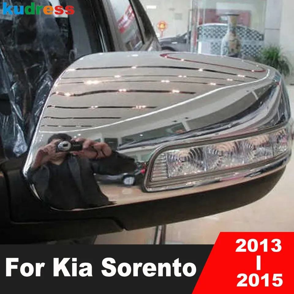 

Накладка на зеркало заднего вида для Kia Sorento 2013, 2014, 2015, хромированная накладка на боковые зеркала автомобиля, молдинги, крышки, внешние аксессуары