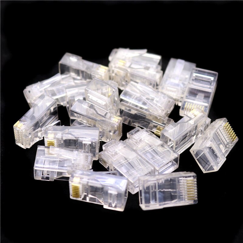 

KWSEUB K012 разъемы RJ45 CAT5 CAT5E прозрачные 10 шт