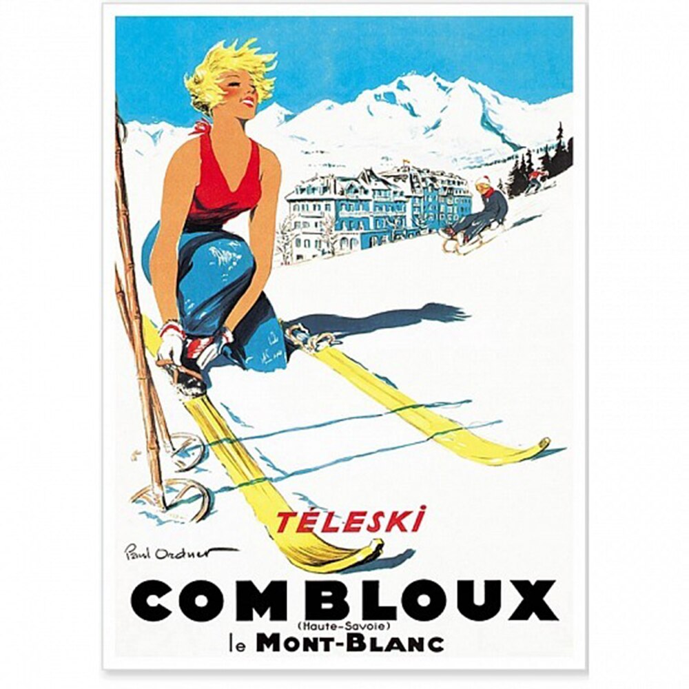 

Картина на холсте постер с катанием на лыжах Chamonix Mont Blanc, картина, картина, настенное искусство, Декор, современная спальня, семейный офис, Декоративные плакаты