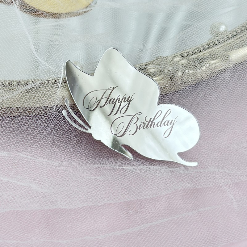 

Золотые лазерные акриловые топперы для тортов MJCakedecor