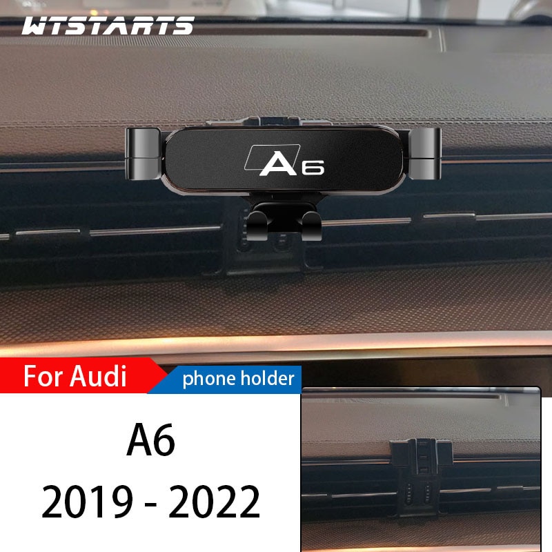 

Автомобильный держатель для телефона, подставка для Audi A6 C6 C7 C8 2005-2022, регулируемый кронштейн для GPS навигации, аксессуары для интерьера