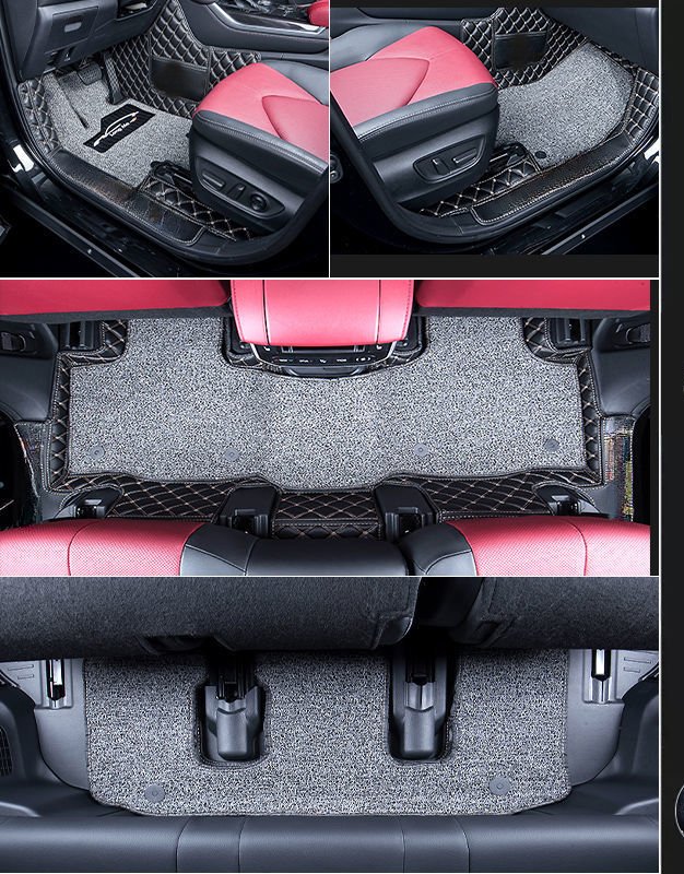 

Автомобильные коврики на заказ для Toyota Highlander 2024, 7/5 сидений, топливные гибридные аксессуары, автотовары, интерьер, детали из искусственной кожи