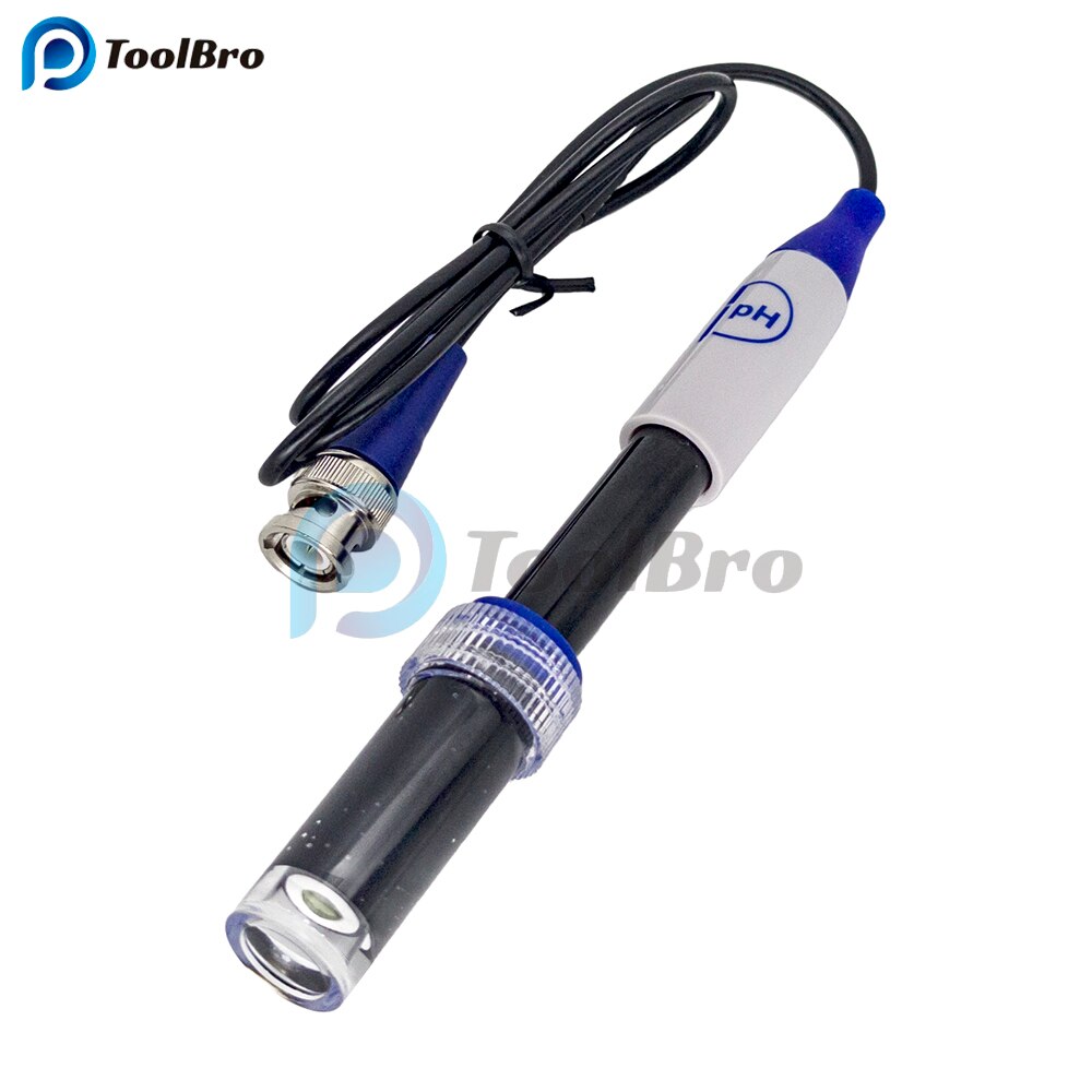 

201P-1 PH Φ зонд, BNC-разъем, 0-14PH, измеритель PH для фруктов, мяса, бумаги, сыра, тестер, PH-тестер