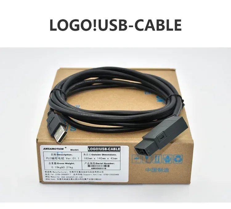 

AMSAMOTION USB-кабель для программирования Siemens LOGO!