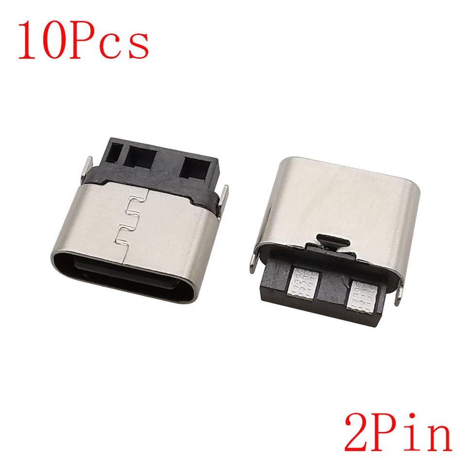 

10 USB Type - C 2 / 6 / 16 / 24 Pin Зажимные разъемы SMD SMT PCB USB - C розетки Сварочный адаптер DIY