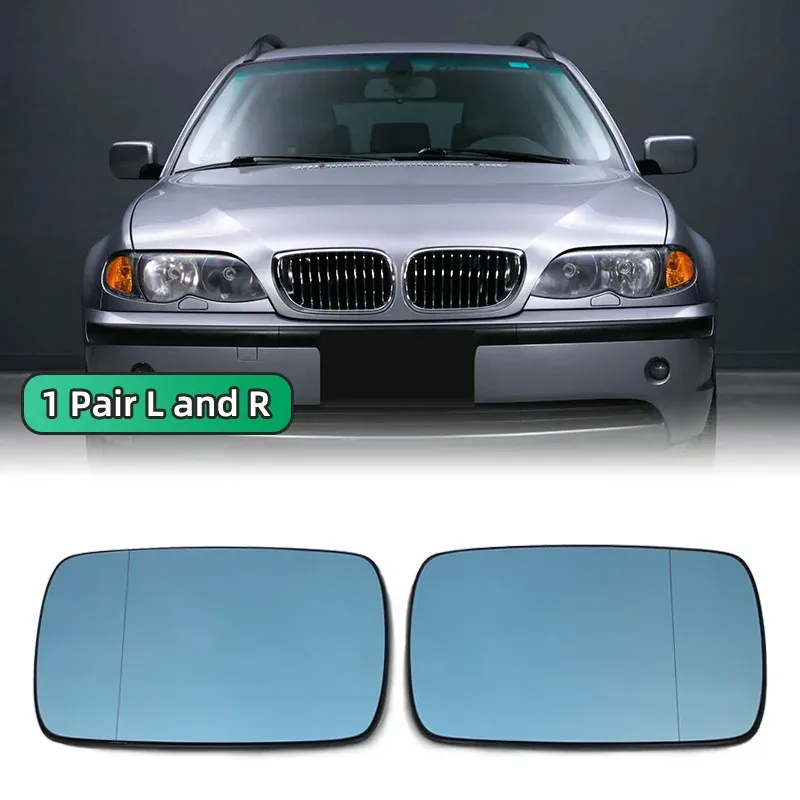 

Замена для BMW E46 синее левое правое автомобильное стекло с подогревом стекло для зеркала заднего вида 1998-2006