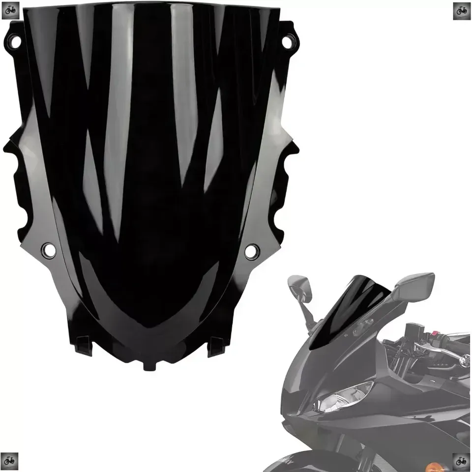 

Лобовое стекло мотоцикла с двойным пузырем для Yamaha YZF R3 R25 2019 2020 2021 2022 2023, дефлектор переднего лобового стекла