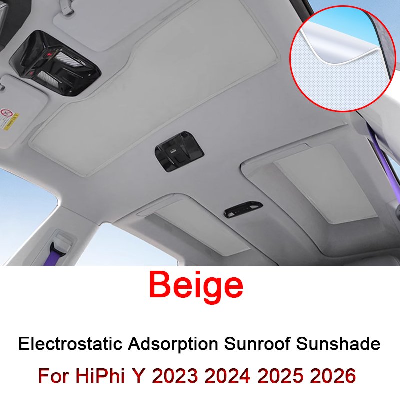 

Подходит для HiPhi Y 2023 2024 2025 2026, электростатическая адсорбция, солнцезащитный козырек на крышу автомобиля, слепое затенение, лобовое стекло, крышка люка на крыше