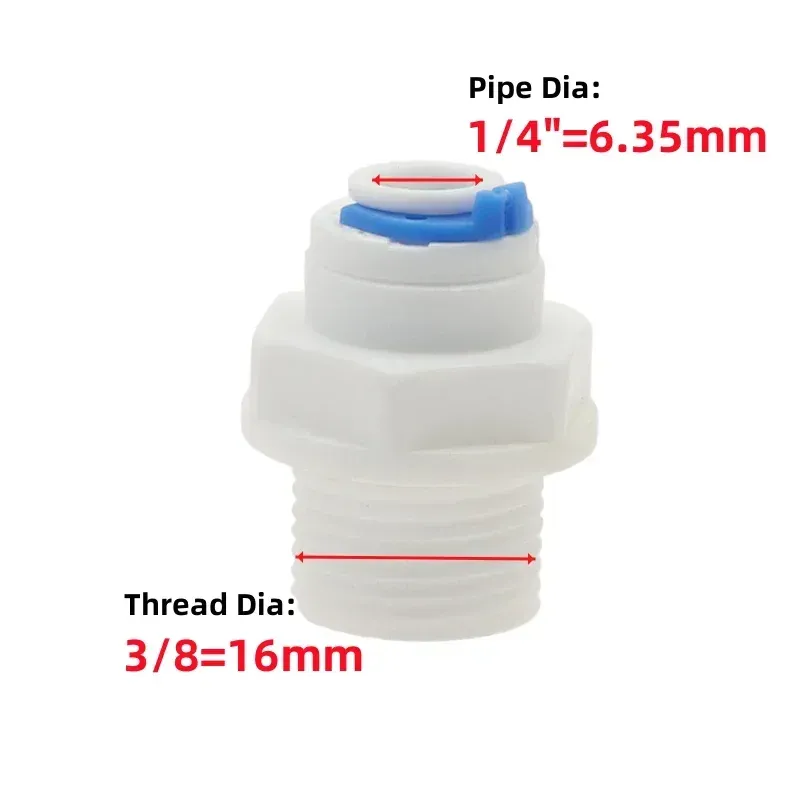 

Пластиковые быстроразъемные фитинги для фильтра воды 1/4", 3/8"