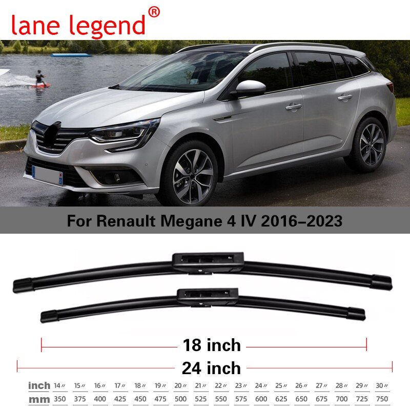 

Передние щетки стеклоочистителя для Renault MEGANE 4 IV 2016-2023 хэтчбек GT RS Grandcoupe Grandtour B9A BFB 24 "+ 18" щетки аксессуары