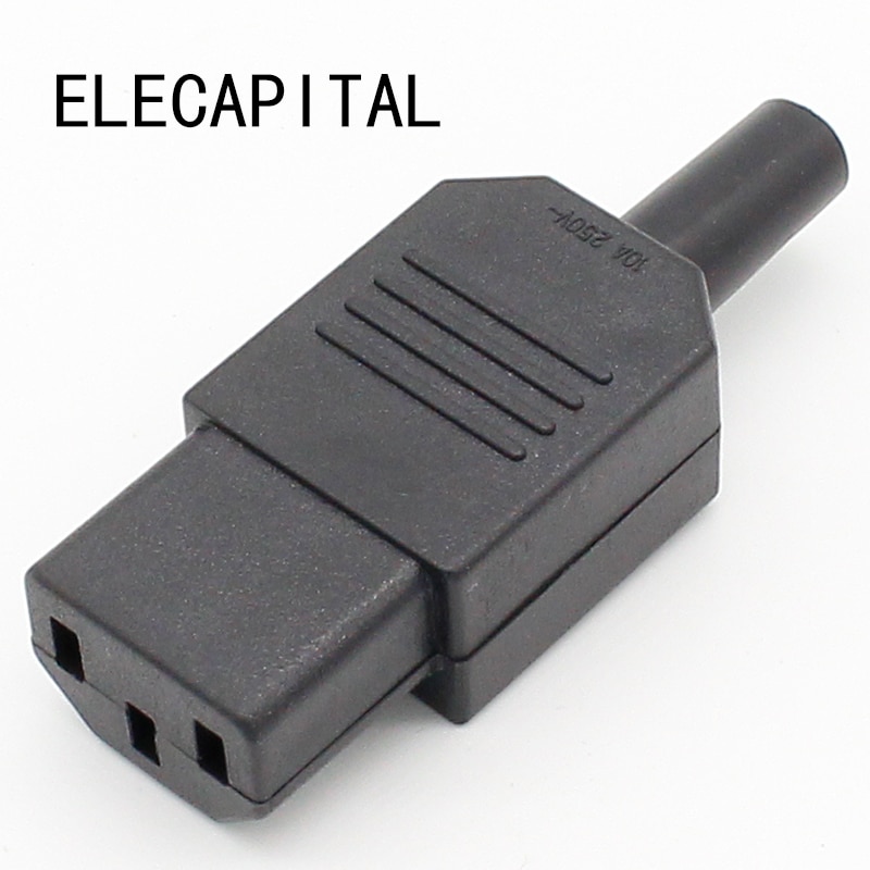 

ELECAPITAL IEC 320 C13 черный разъем питания 10A/250V