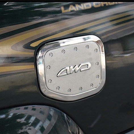 

Хромированная Крышка топливного бака для Toyota Land Cruiser Prado FJ120 аксессуары 2003-2009