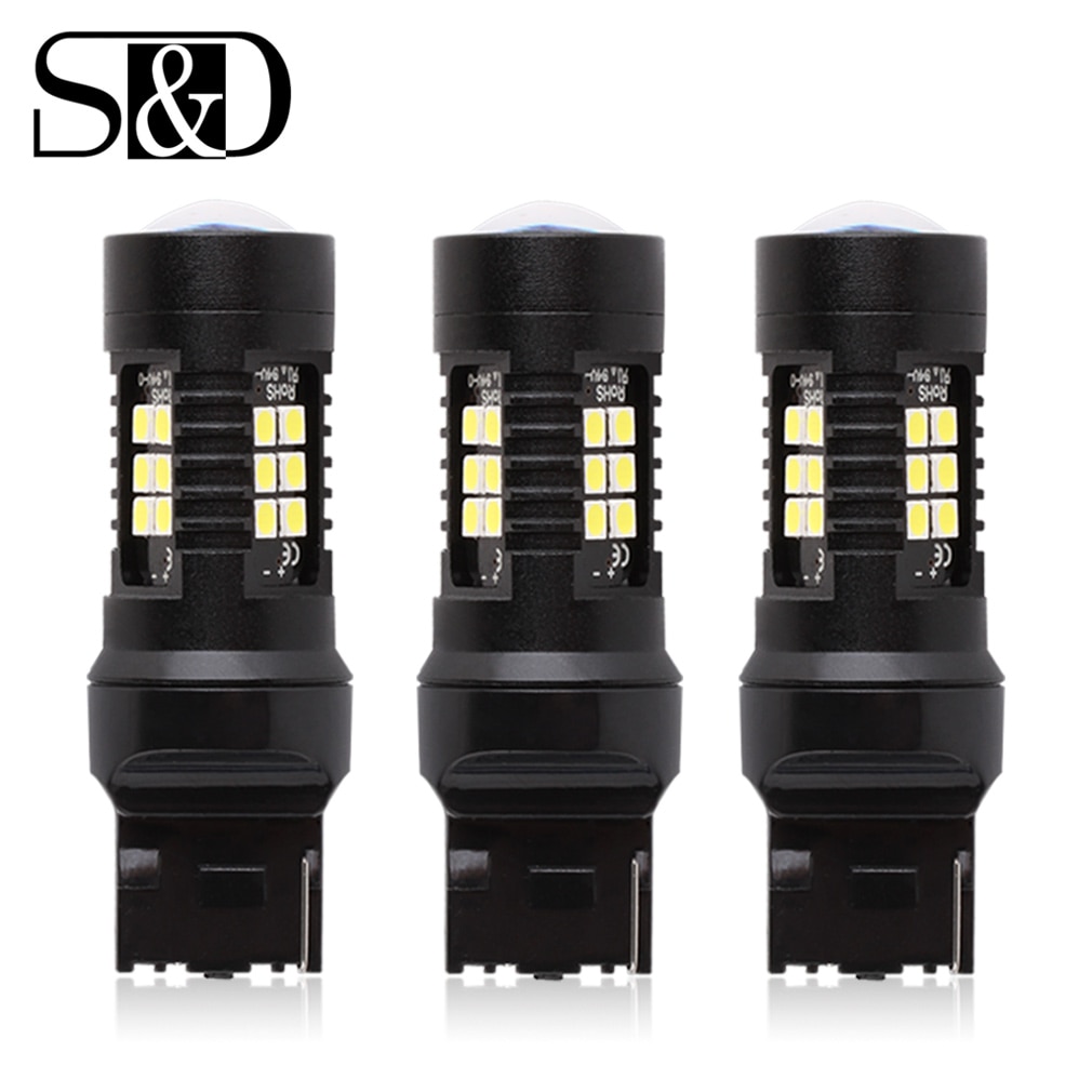 

T20 W21W LED W21/5W LED WY21W 7440 7443 Светодиодная лампа T25 3157 P27/7W Автомобильный стоп-сигнал заднего хода указатель поворота Белый Красный Желтый 12 В
