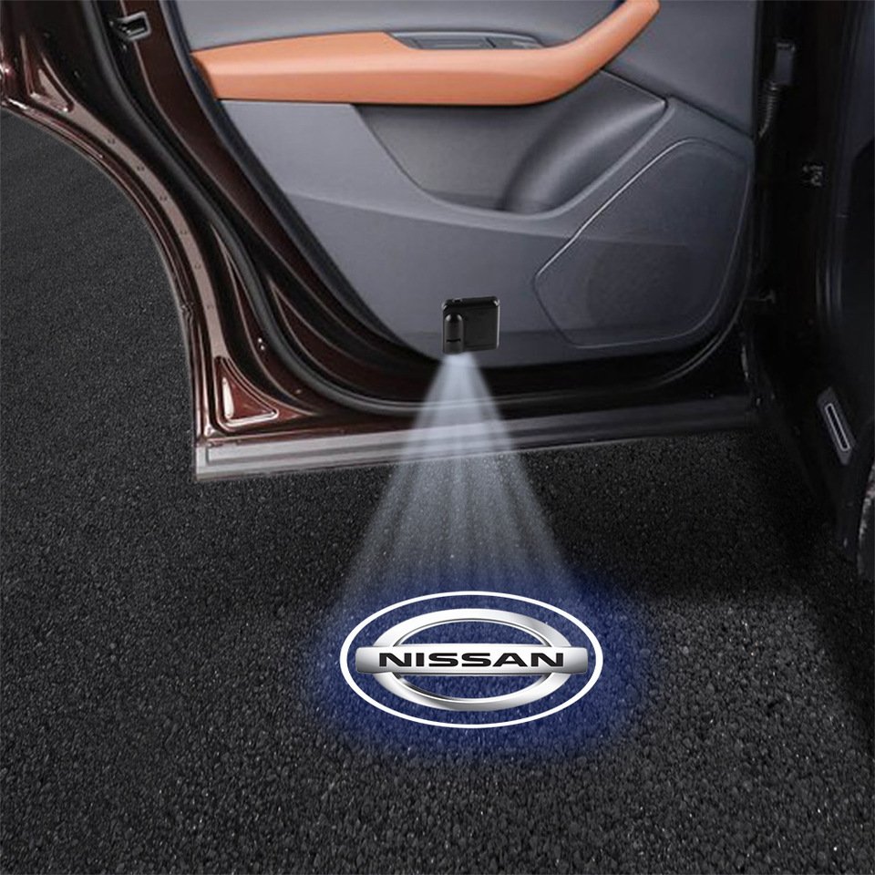 

Автомобильный беспроводной HD проектор, дверные приветственные лампы для Nissan X-trail Qashqai Note Juke Sentra Patrol Leaf Tiida Maxima