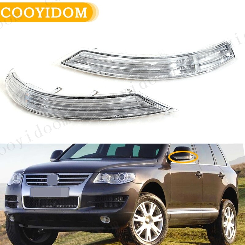 

VW Touareg 2007-2011 Автомобильное Боковое Зеркало Заднего Вида Светодиодный Индикатор Указателя Поворота Янтарная Лампа 7L 6...
