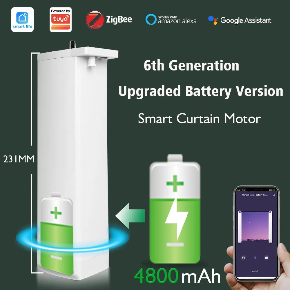 

Электрический мотор для штор Boyarca ZigBee