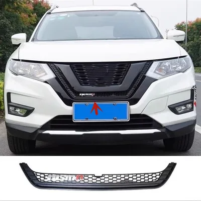 

Хромированная передняя решетка из АБС-пластика для Nissan X-Trail 2017-2021, защита от насекомых, автомобильные аксессуары