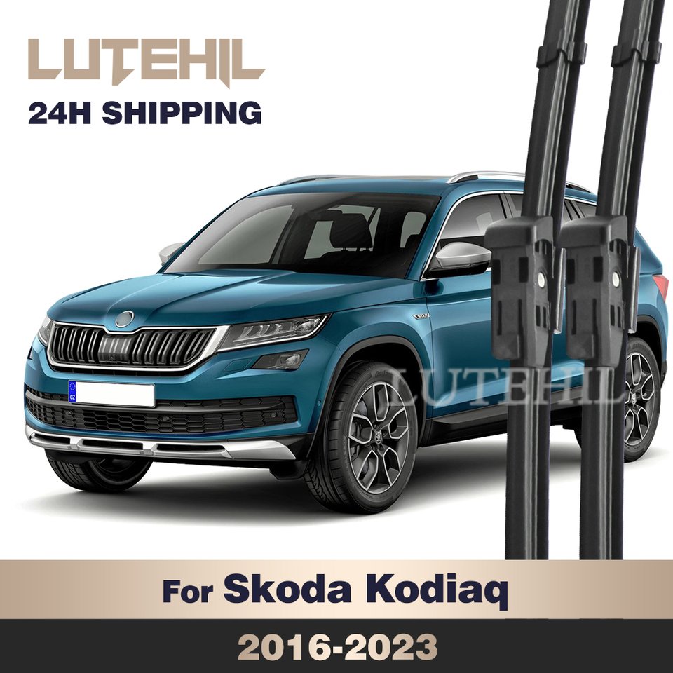 

Для Skoda Kodiaq 2016-2023 2017 2018 2019 2020 2021 2022 стеклоочиститель передние щетки стеклоочистителя лобовое стекло щетка 24 "+ 21"