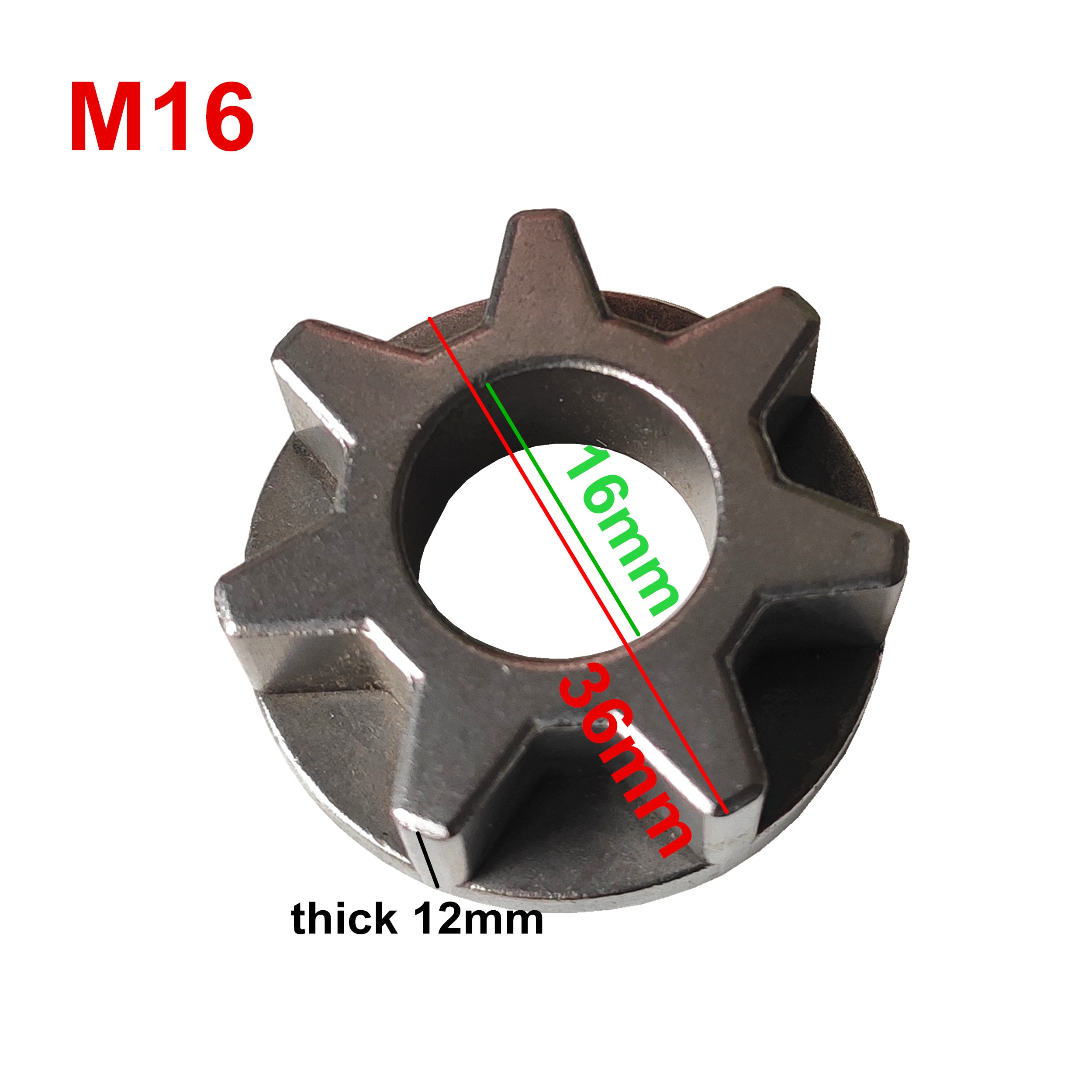 

M10/M14/M16 Шестерня бензопилы Кронштейн бензопилы Asterisk 100 115 125 150 180 Угловая шлифовальная машина Сменная шестерня Аксессуары для электроинструментов