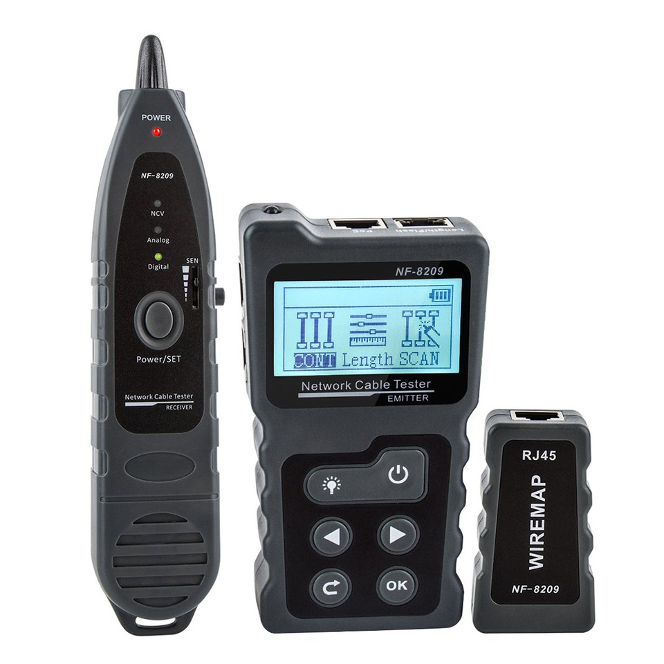 

Noyafa NF-8209 Тестер кабеля RJ45