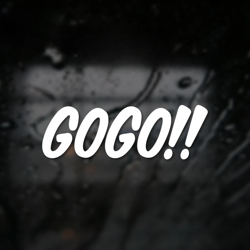 

GOGO автомобильные наклейки с надписью, милые виниловые наклейки на авто окна, мотоциклетный гоночный шлем, забавное украшение, аксессуары Para Autos