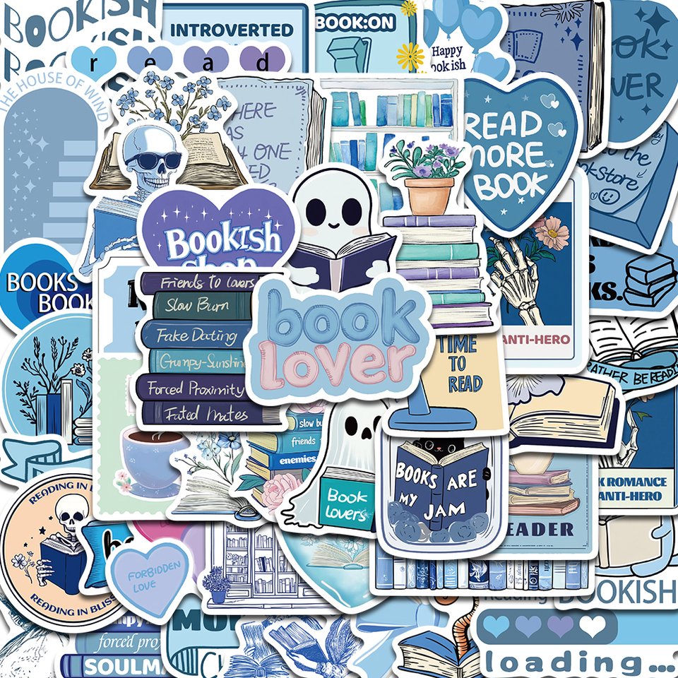 

Набор из 50 стикеров с книжной тематикой PickJoy