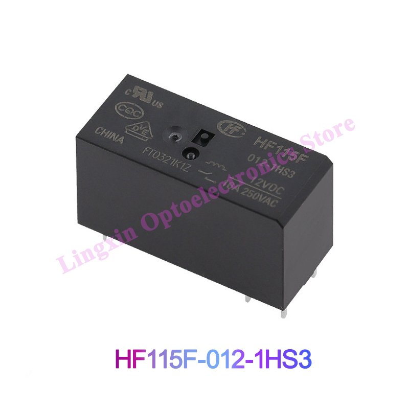 

Реле JQX HF115F 6 контактов 16А 250В
