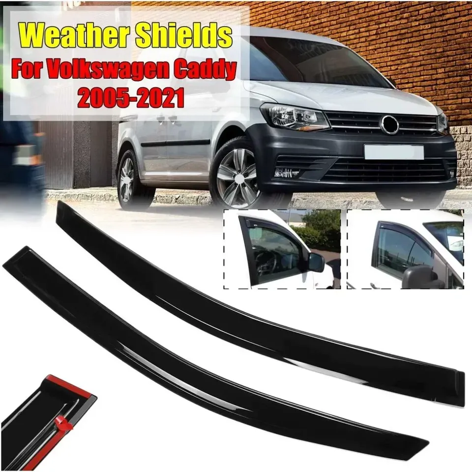

Дефлектор бокового окна для Volkswagen Caddy 2005 2006 2007 2008 2009 2010-2021, защита от солнца и дождя, защита от атмосферных воздействий, комплект кузова