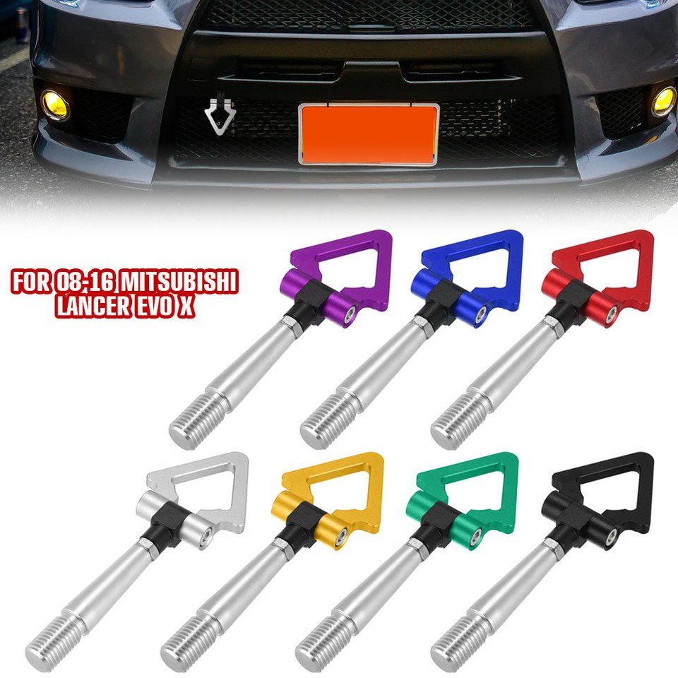 

Для Mitsubishi Lancer EVO X 10 2008-2016 буксировочный крюк буксирные стержни Автомобиль Авто Задний Передний прицеп Гонки Буксировочный Крюк прицеп