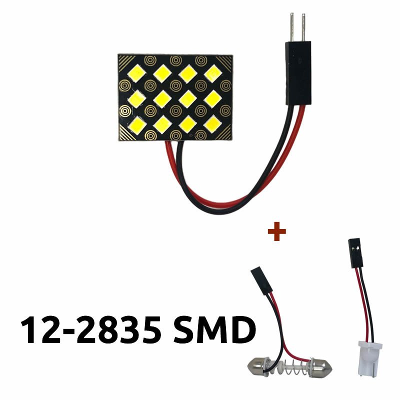 

T10 W5W C5W C10W Супер Узкая Лампа Багажника Автомобиля 12/24/48SMD Белый Свет Панель Чтения Лампа Багажника Для Toyota Camry...