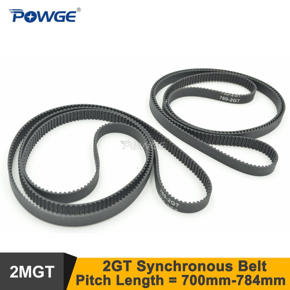 

POWGE 700/710/738/750/752/760/782/784 2GT зубчатый ремень W = 3/6/9 мм GT2 замкнутому циклу синхронного ремня 760-2GT 710-2GT 752-2GT