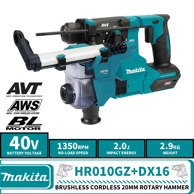 

Makita HR010GZ бесщеточный перфоратор 20 мм 40 В