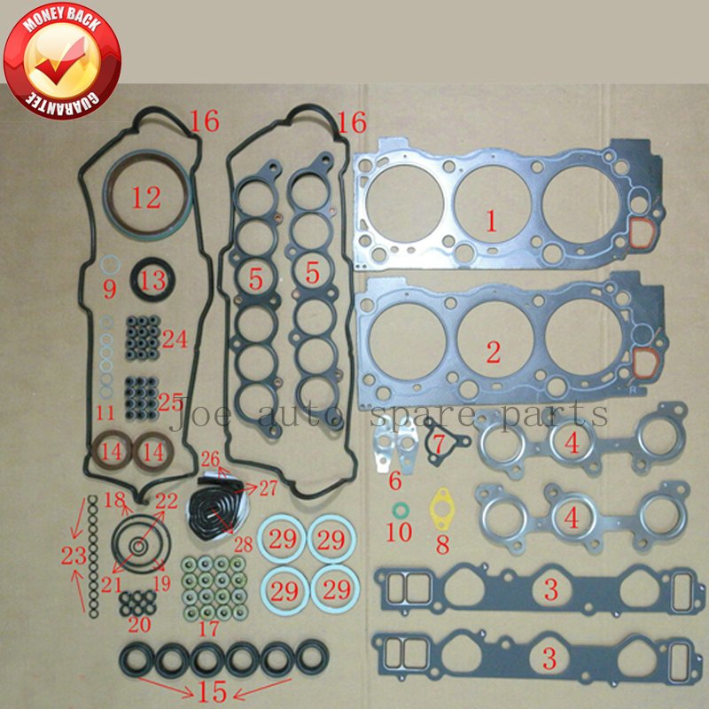 

Полный комплект прокладок двигателя 5vz 5vzfe для Toyota Hilux II/land Cruiser/Tundra Pickup 3.4L 3378CC 04111-62130 04111-62150 50177700