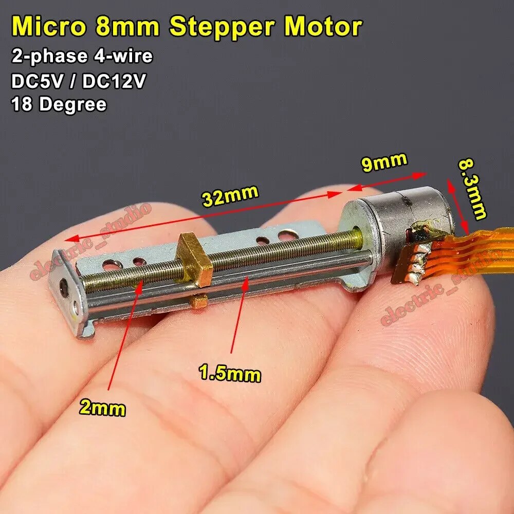 

Mini 10mm Шаговый двигатель 5В