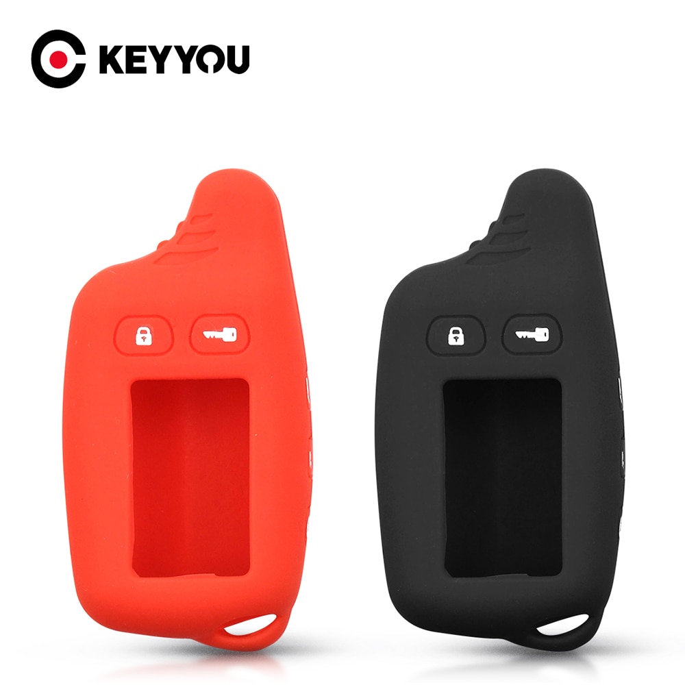 

Силиконовый чехол-брелок KEYYOU Tw9010 для русской двухсторонней сигнализации, брелок для сигнализации для Tomahawk Tw9010 9010