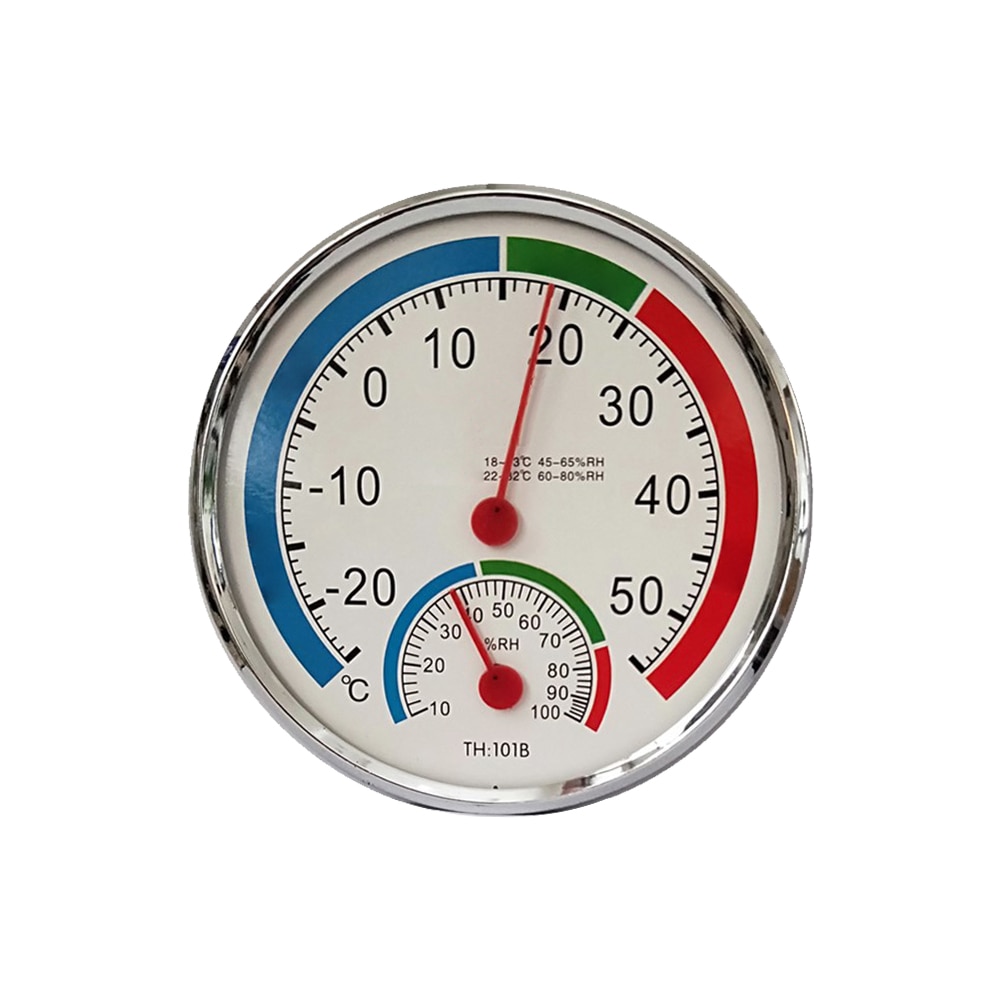 

Круглый Мини-измеритель температуры-30 ℃-50 ℃ 20%-100% гигрометр аналоговый термометр Монитор датчик влажности для помещений и улицы