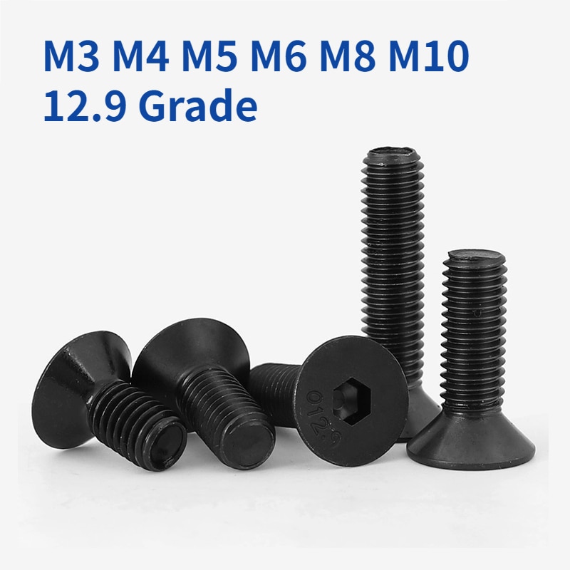 

Шестигранные винты M3 M4 M5 M6 M8 M10 из углеродистой стали