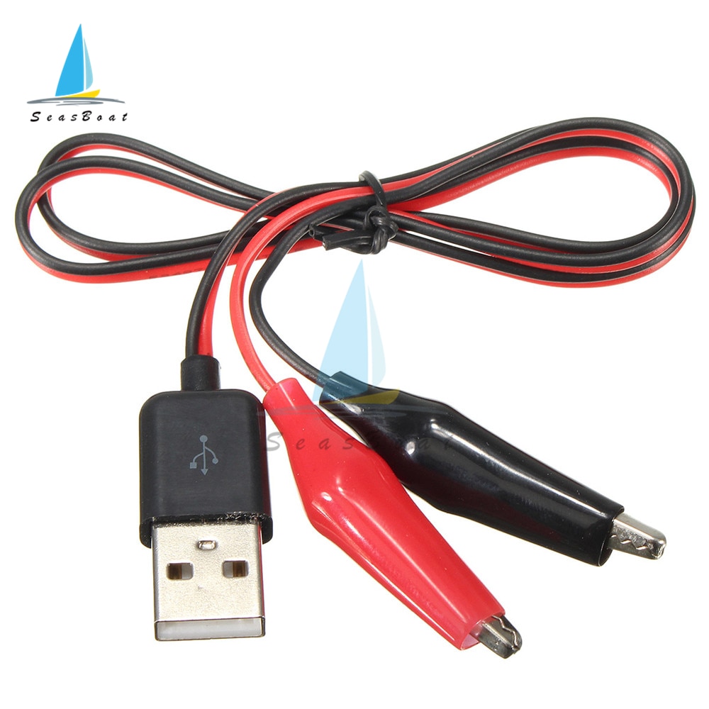 

USB зажим-крокодил провод тест приводит к USB Штекерный разъем адаптер питания кабель 58 см